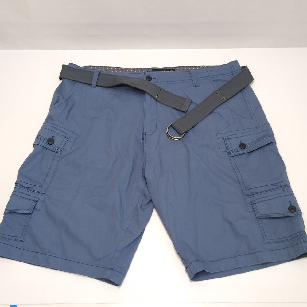Iron Co Shorts 40 With Belt Stretch Fabric Cargo Shorts EUC